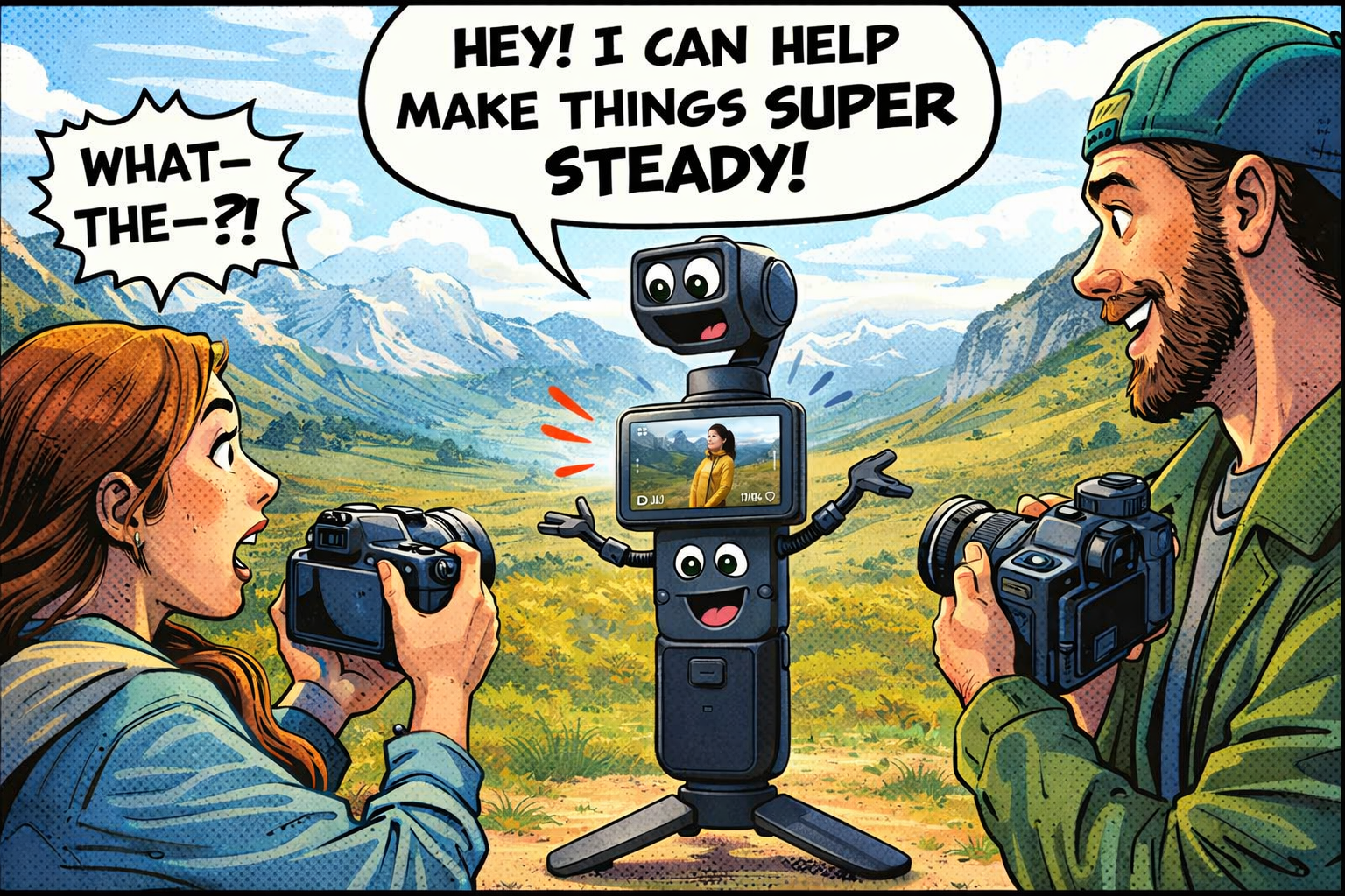 DJI OSMO POCKET3を撮影する男女