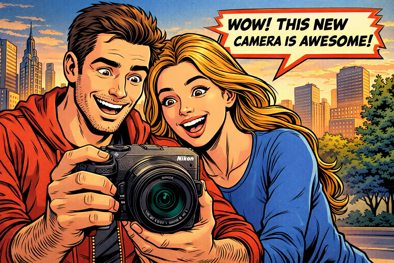 Nikon-Z30カメラを撮影する男女